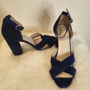 RAYE Suede Block Heel